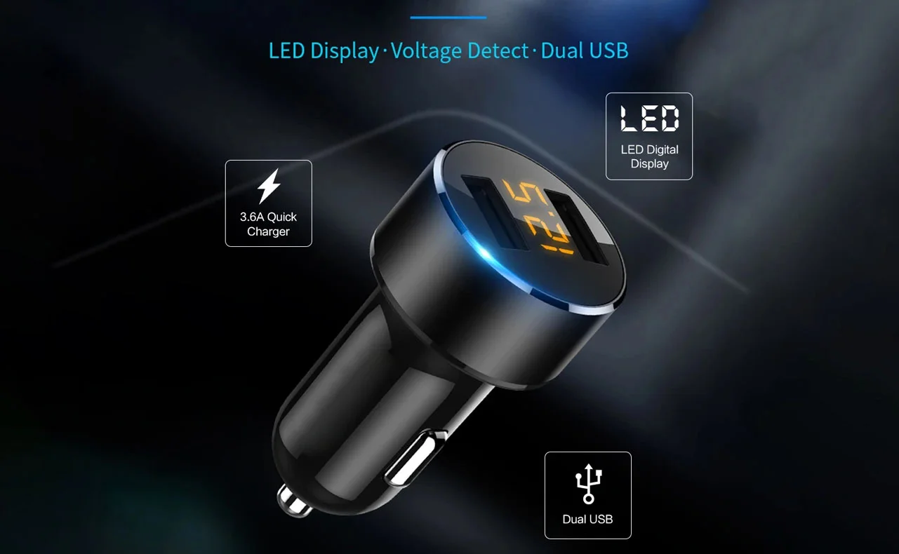 3.1A USB Charger for Cars